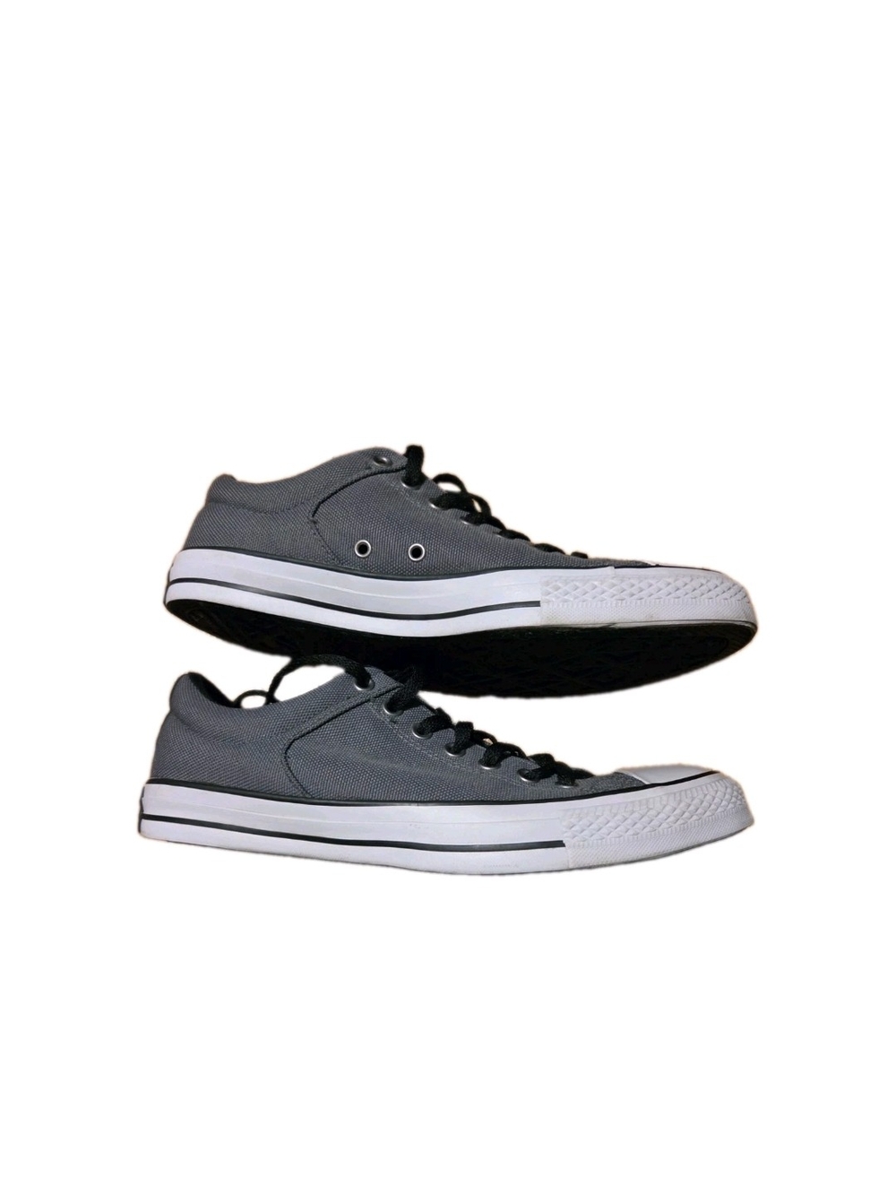 Converse Chuck Taylor All Star Low Top Sneakers Charcoal Black Streetwear Grunge - Picture 3 of 8